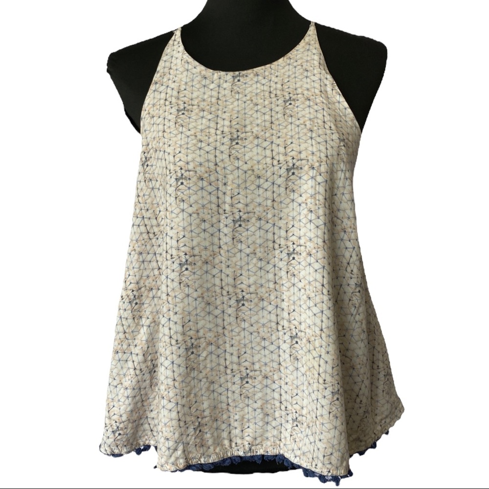Emma & Olivia Bohemian Tassel Hem Tank Top